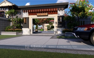 湖北阳新中式庭院设计